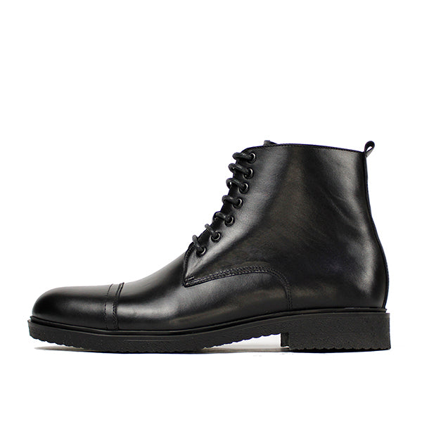 663 BOTTINE EN CUIR NOIR